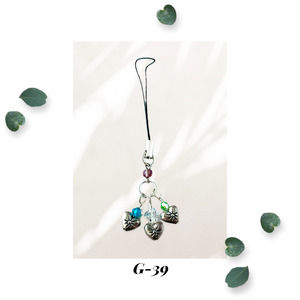 Heart Crystal Charm - Keychain - Zipper Pull - Cell Charm